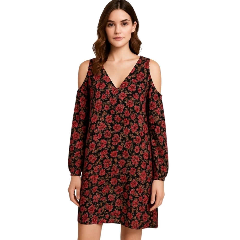 Beautiful Ralph Lauren Cold Shoulder Floral Dress, size 10
